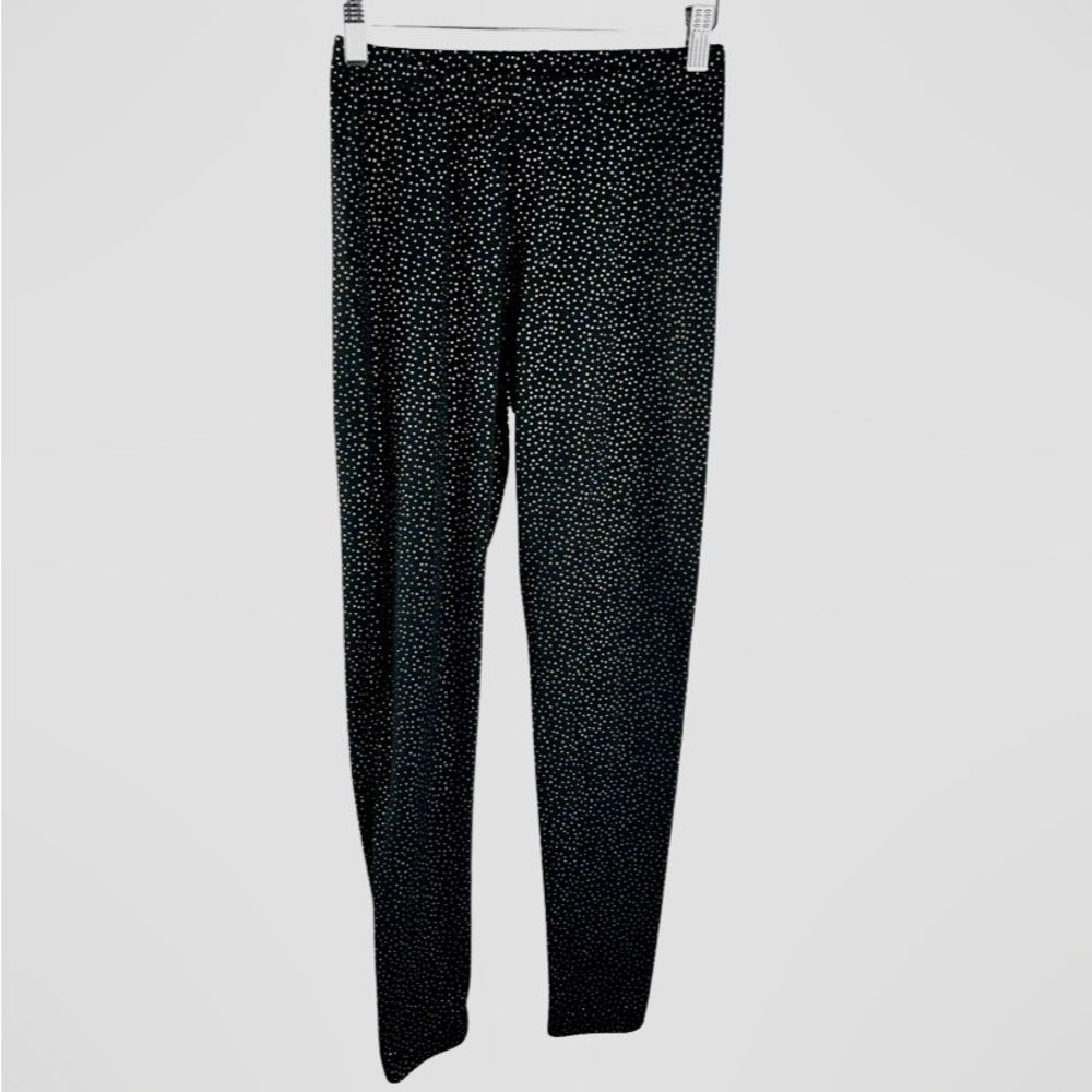 🌸 3 for $15 Old Navy Black with Gold Metallic Leggings